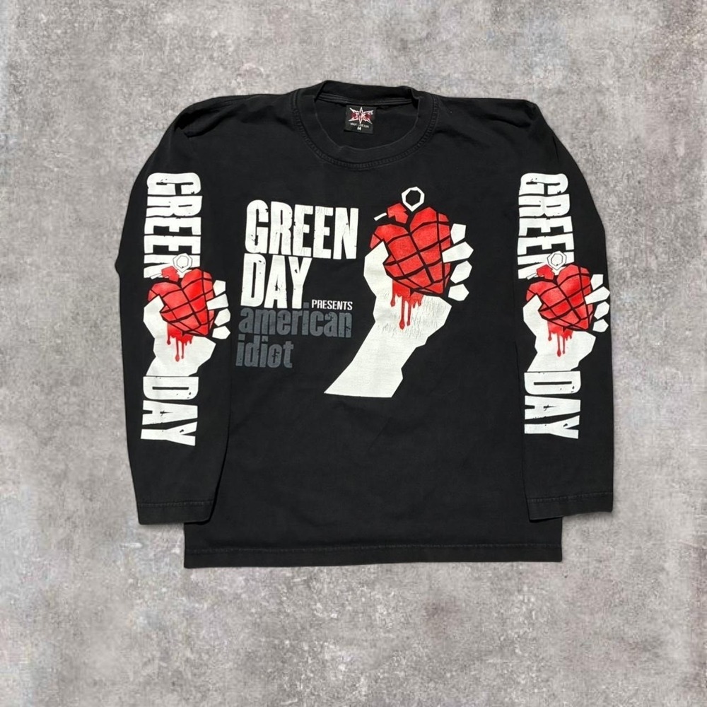 Vintage Green Day American idiot long sleeve band tee grail